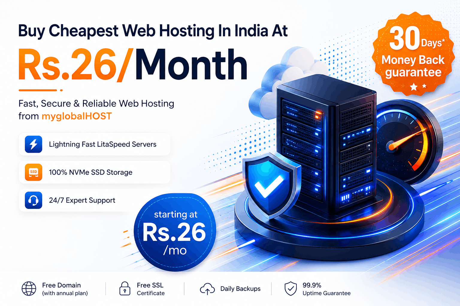 Detailed Review On Cheapest Web Hosting India Which Is Fully Customizable 1 Buy Cheapest Web Hosting Plan in India | myglobalHOST