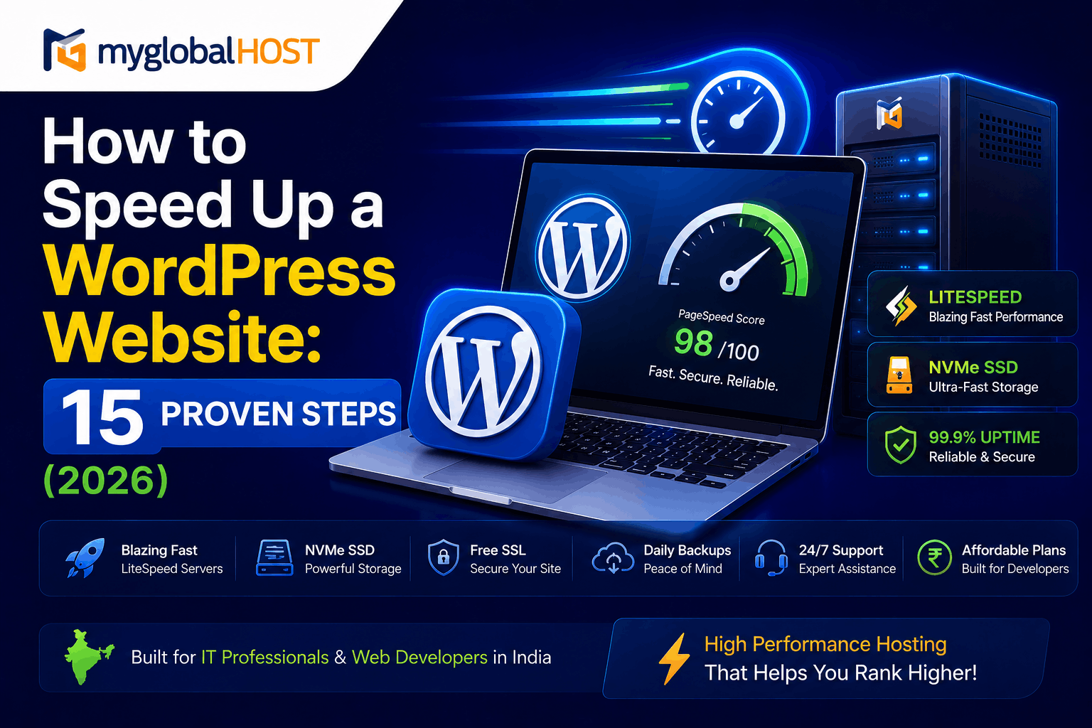 How to Speed Up WordPress | myglobalHOST