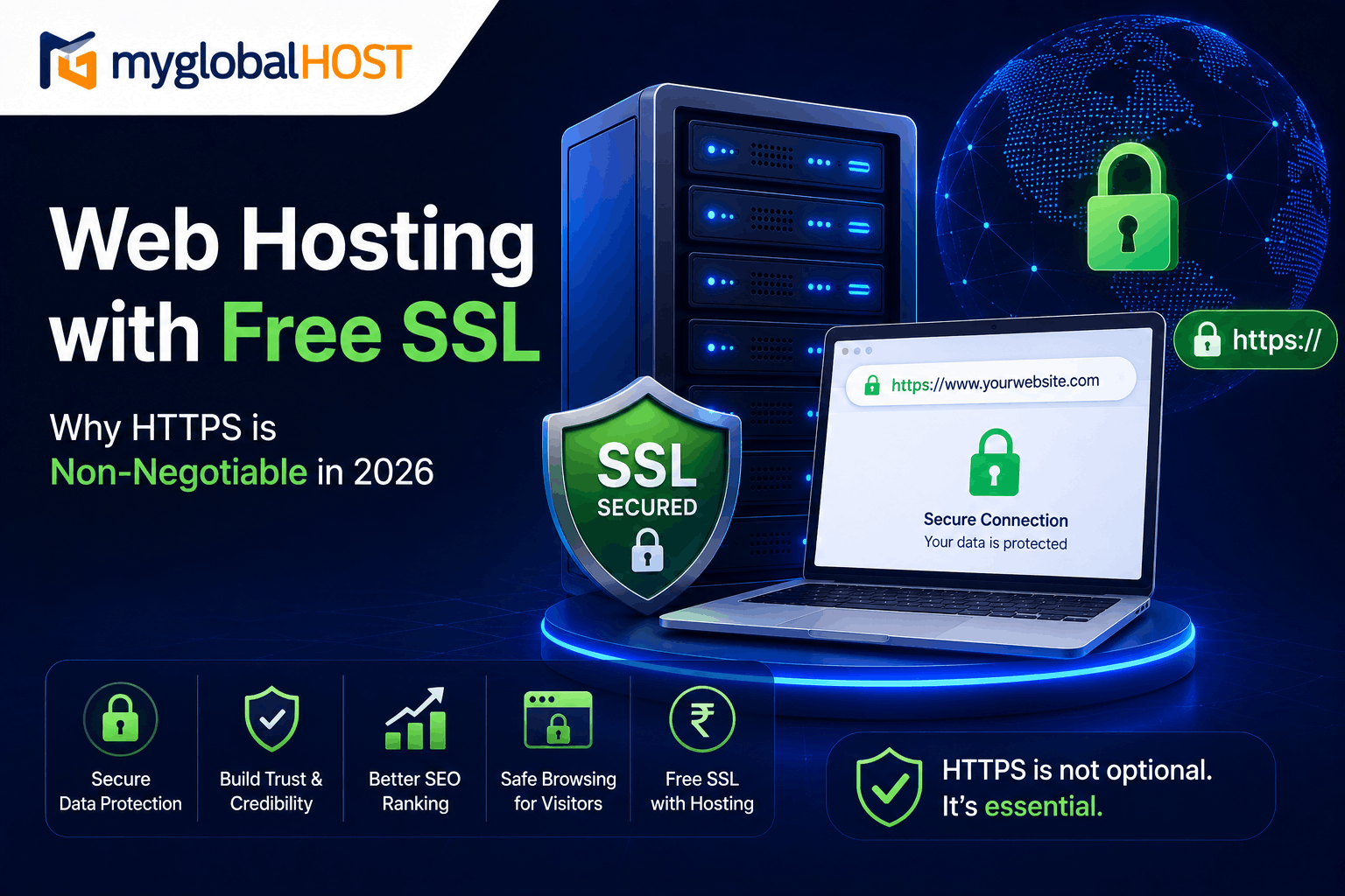 Web Hosting with Free SSL 1 Web Hosting with Free SSL by myglobalHOST