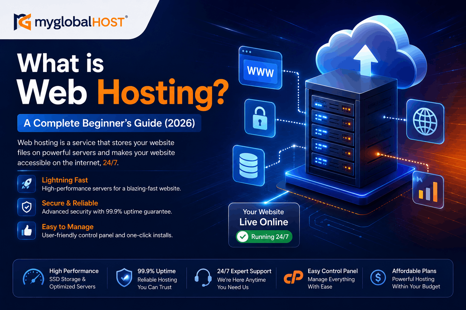 What is Web Hosting? A Complete Beginner's Guide 1 What is Web Hosting? | myglobalHOST